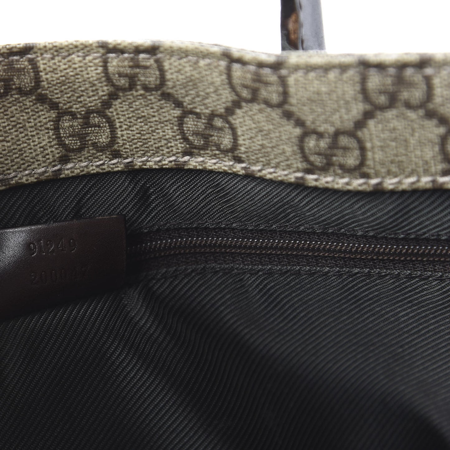 GG Plus Monogram Small Vertical Tote Dark Brown