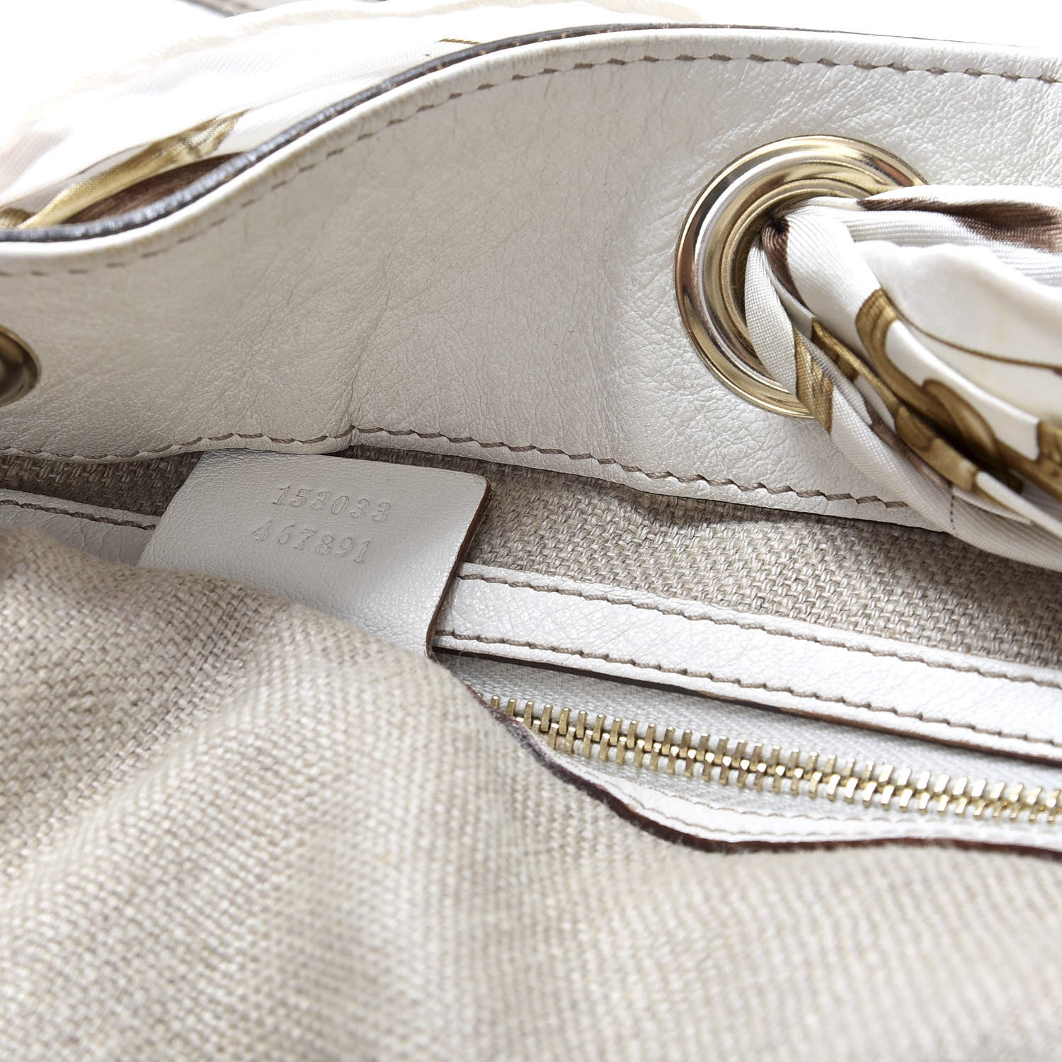 Gucci Monogram Large Positano Tote Off White 7 of 9