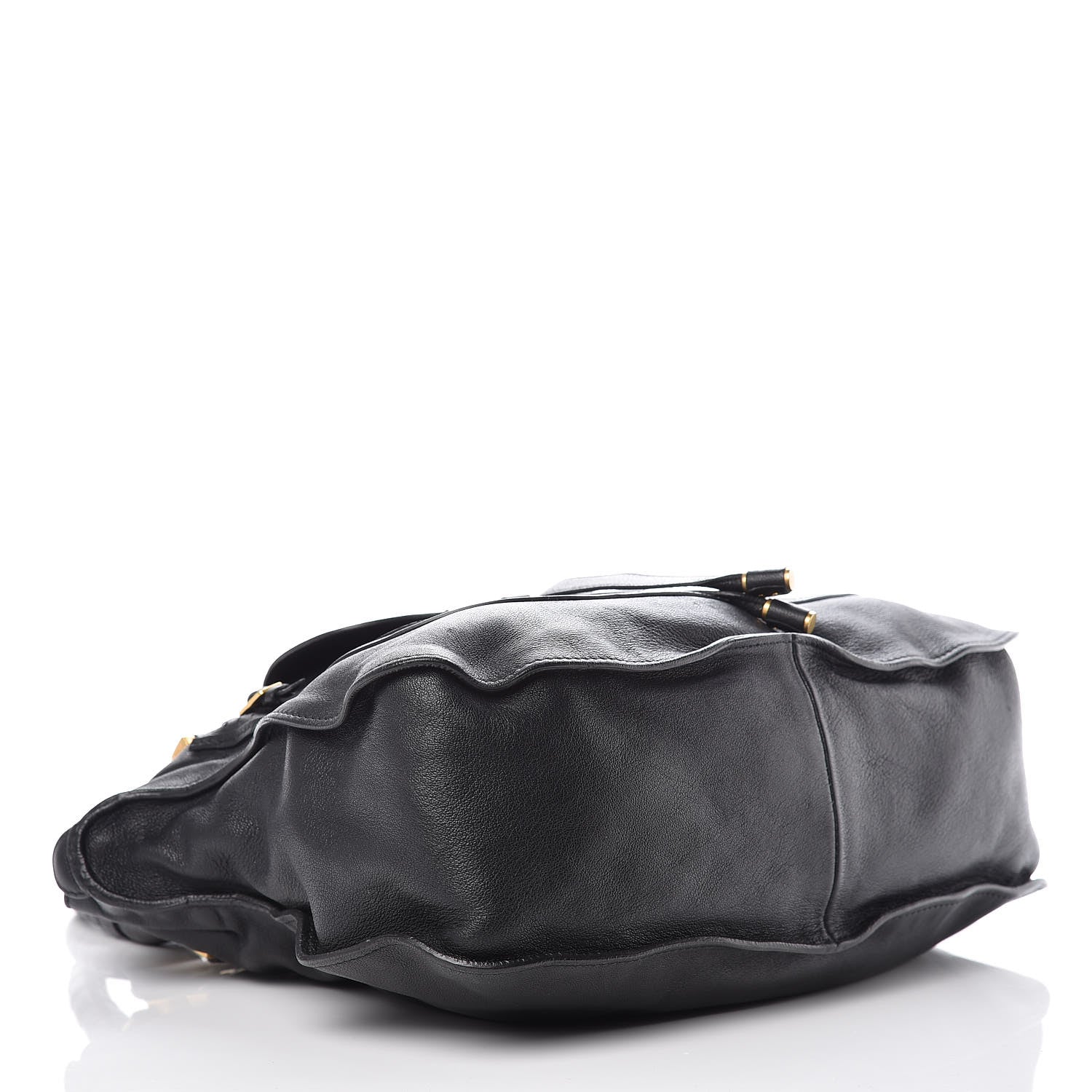 Chloe Calfskin Perforated Medium Marcie Animation Satchel Black 4 of 15