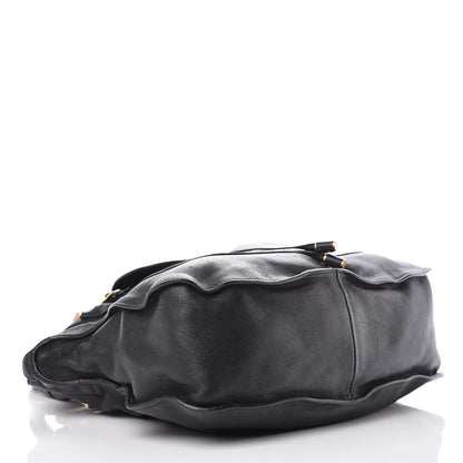 Chloe Calfskin Perforated Medium Marcie Animation Satchel Black 4 of 15