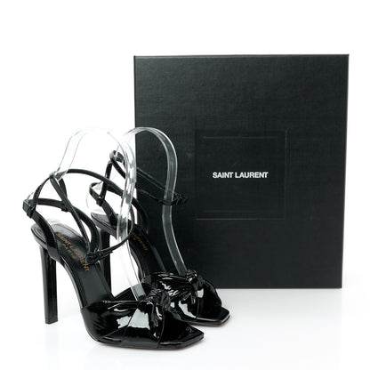 Saint Laurent Patent Amy Sandals 35 Black 10 of 10