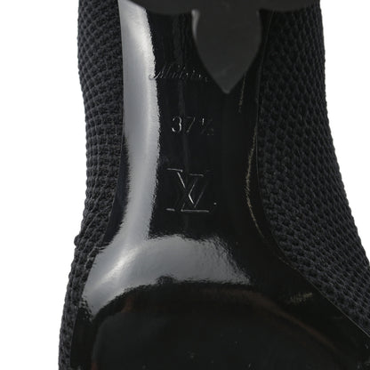 Louis Vuitton Monogram Stretch Fabric Silhouette Ankle Boots 37.5 Black 6 of 7