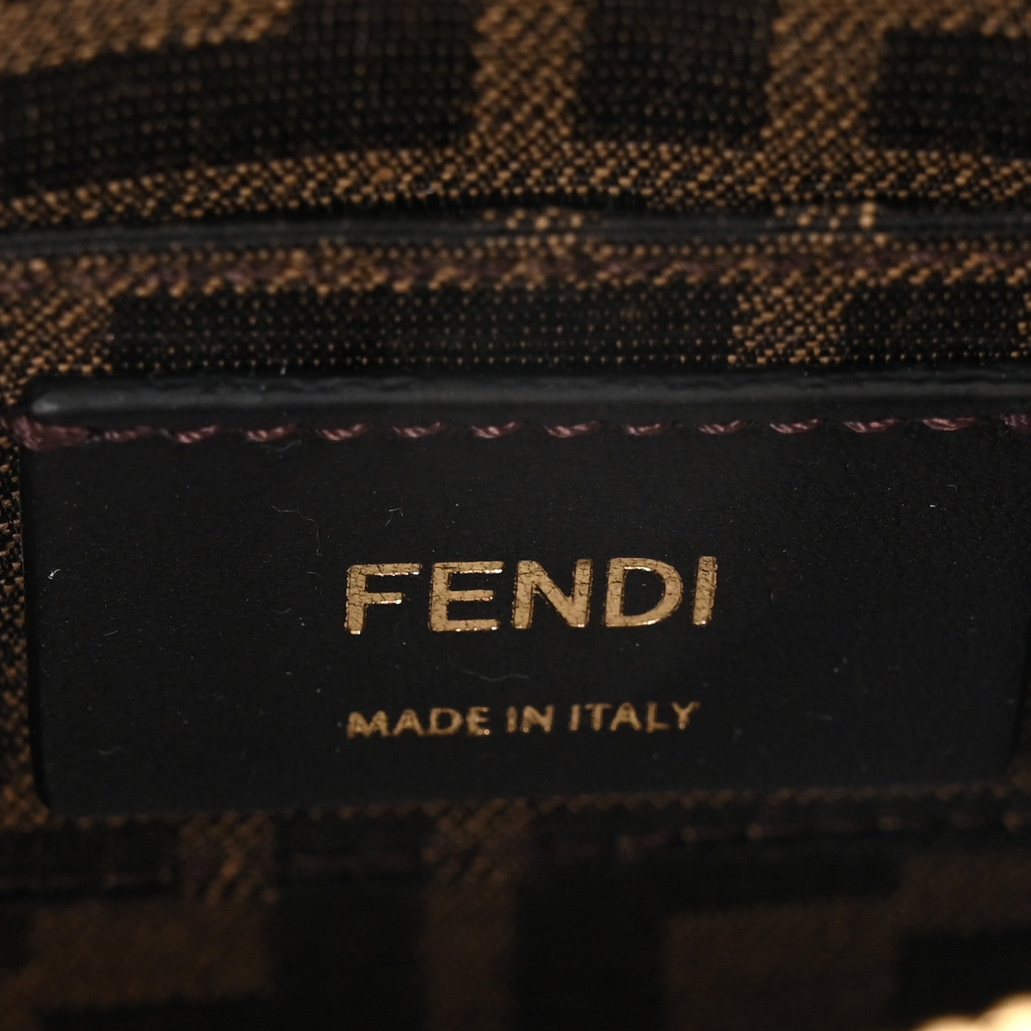 Fendi Vitello King Plexiglass Logo Embossed Mini By The Way Top Handle Boston Bag Black 6 of 10