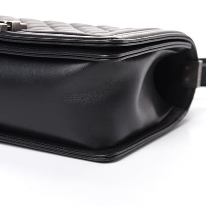 Chanel Lambskin Quilted Medium Boy Flap Black 9 of 14