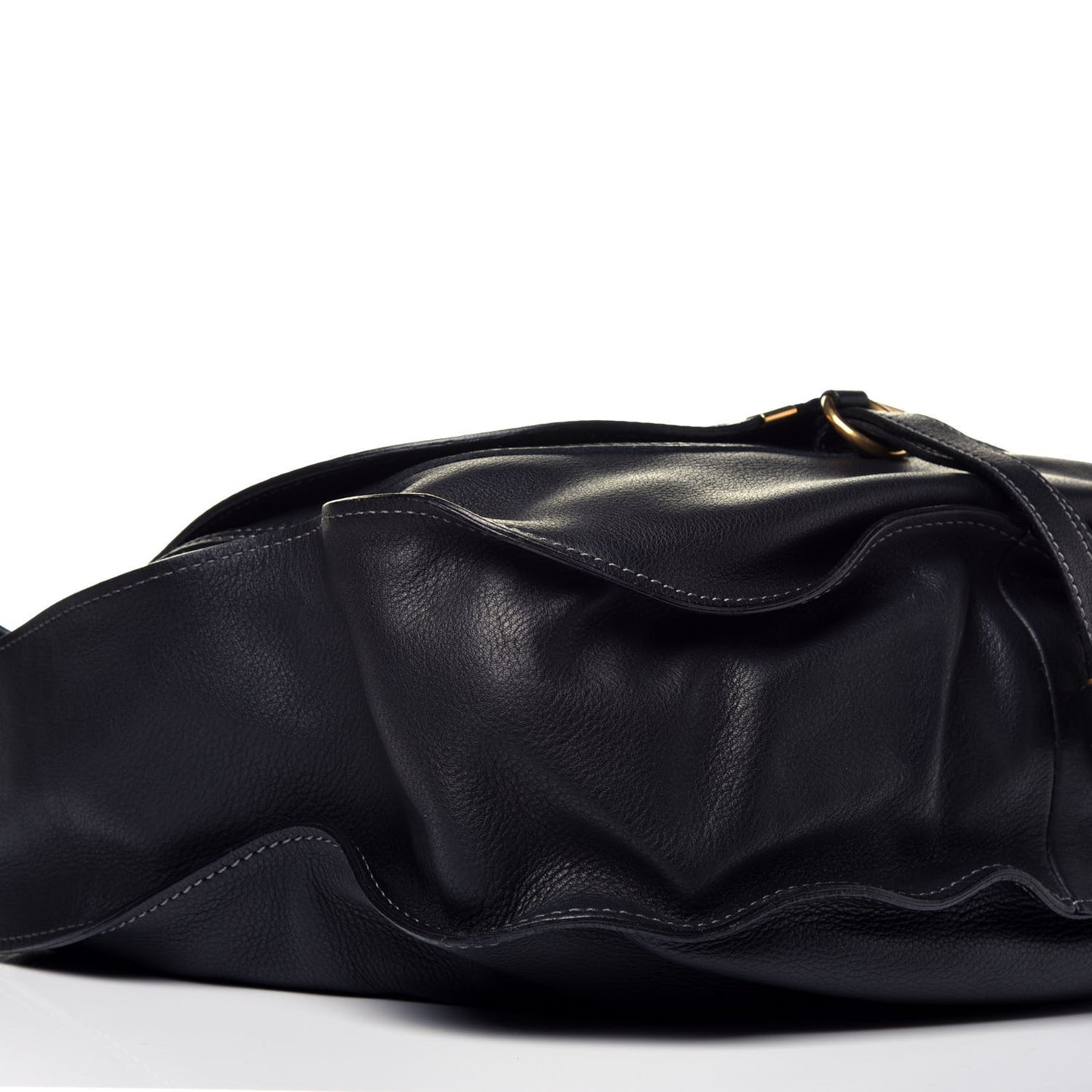 Calfskin Large Marcie Hobo Black