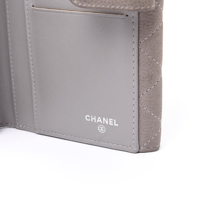 Chanel Iridescent Caviar Quilted Large Flap Wallet Grey 8 of 10