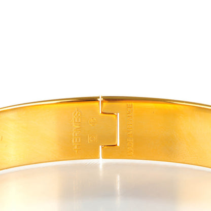 Hermes Enamel Narrow Clic Clac H Bracelet GM Bois De Rose 3 of 6