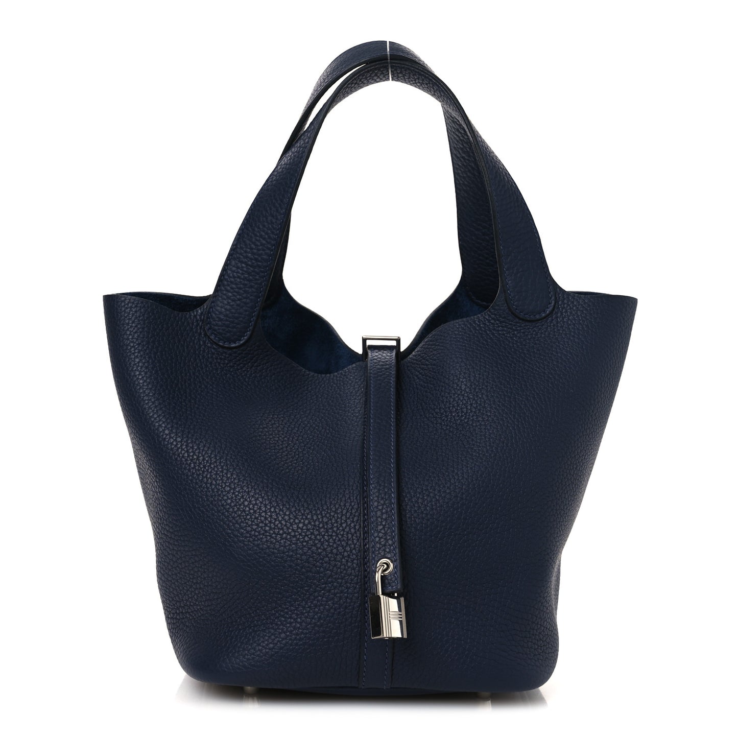 Taurillon Clemence Picotin Lock 22 MM Bleu Nuit