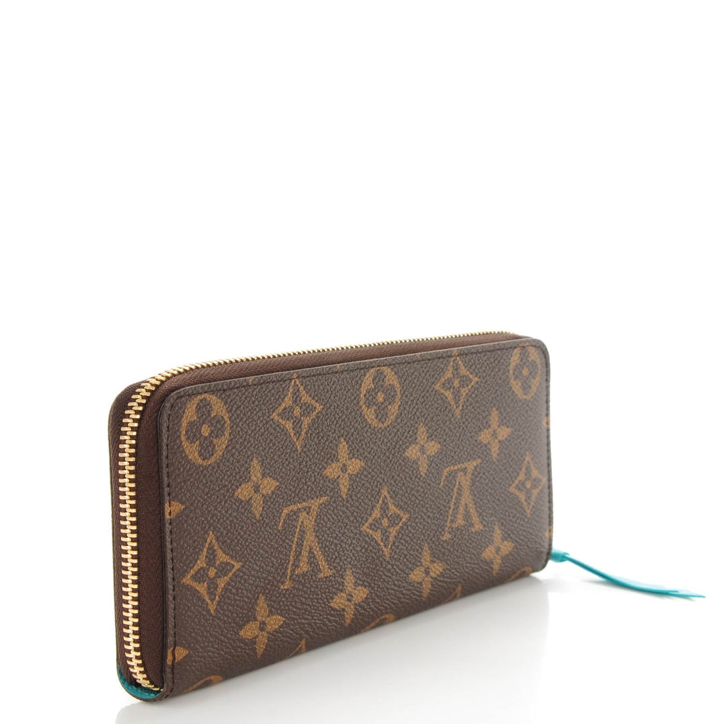 Monogram Clemence Wallet Turquoise