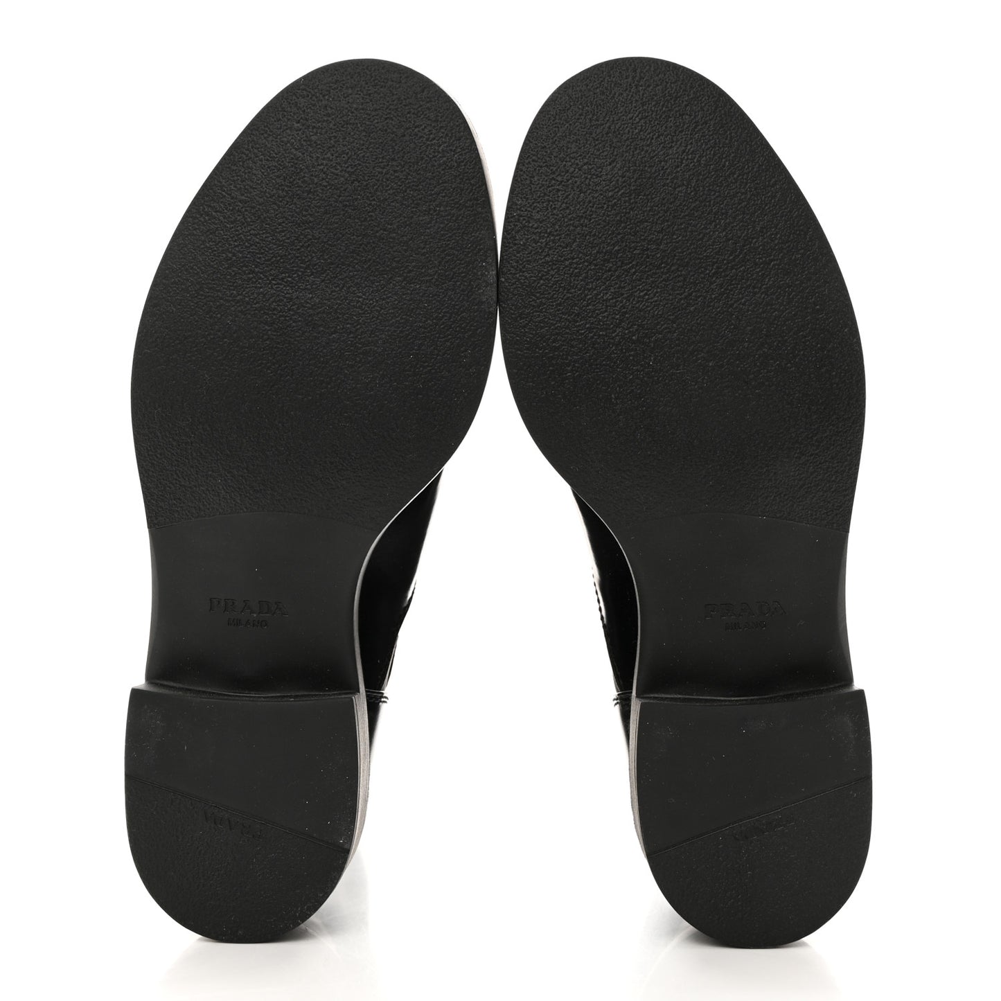 Spazzolato Re-Nylon Metal Triangle Logo Buckled 50mm Biker Boots 36.5 Black