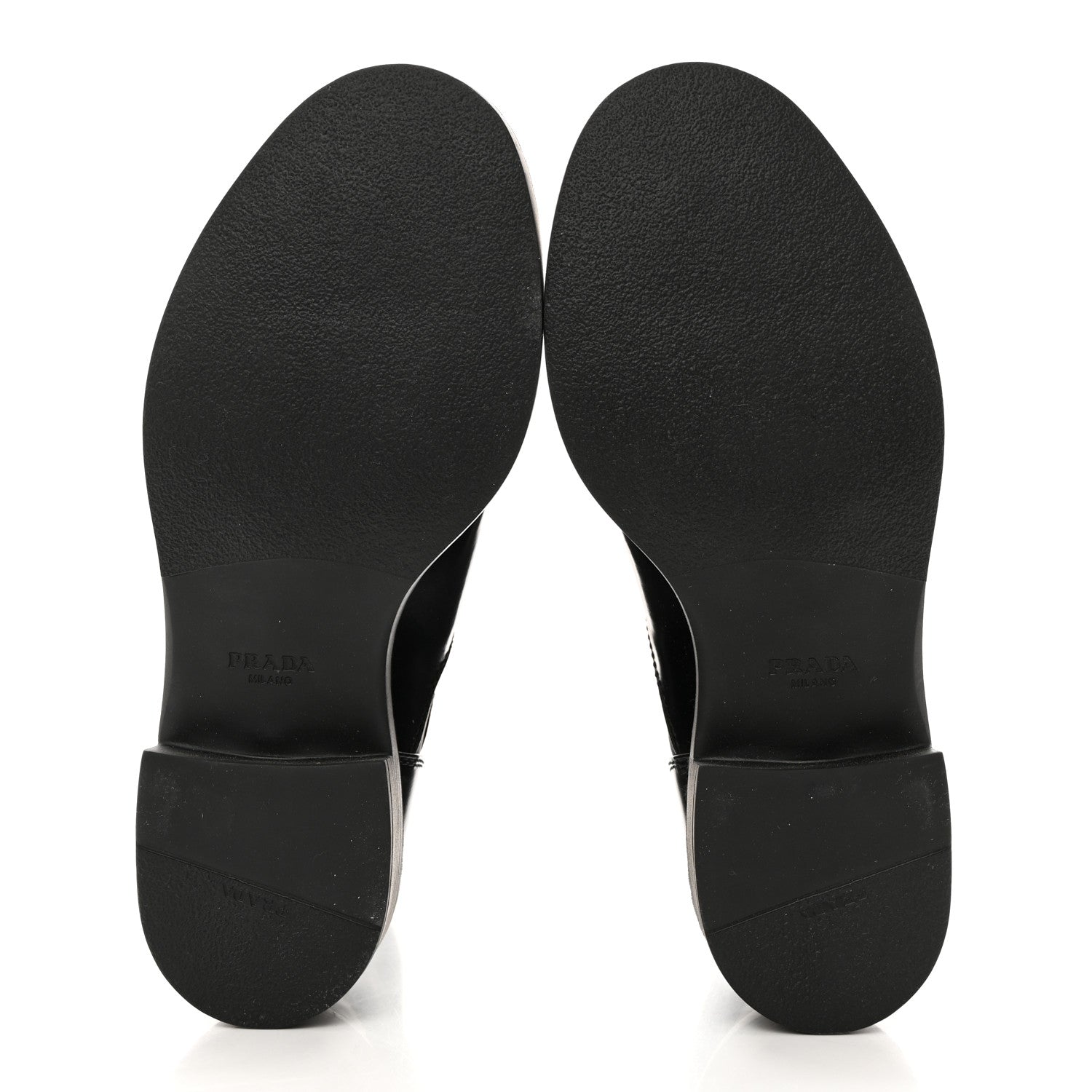 Prada Spazzolato Re-Nylon Metal Triangle Logo Buckled 50mm Biker Boots 36.5 Black 5 of 9