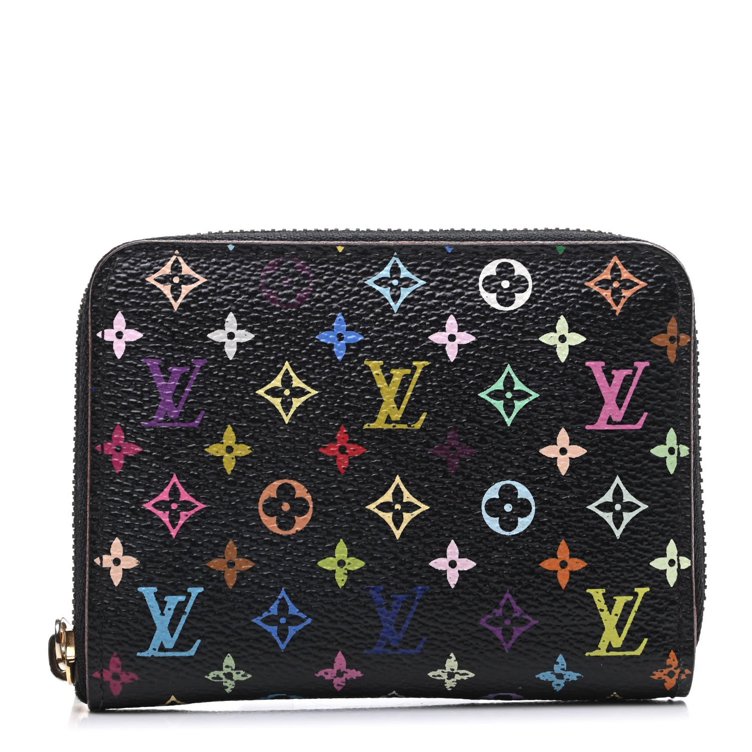 Louis Vuitton Monogram Multicolor Zippy Coin Purse Black Grenade 1 of 8