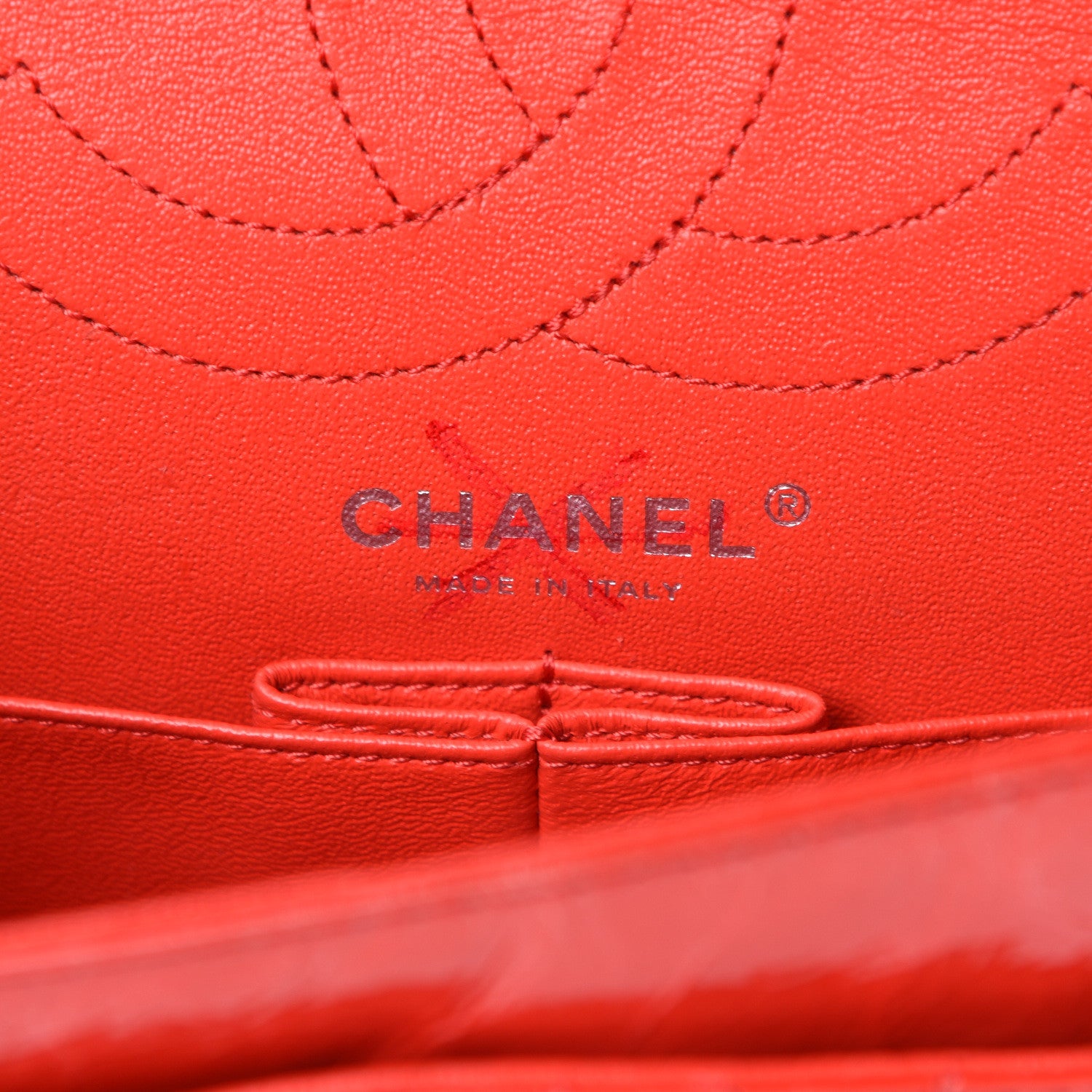 Chanel Patent Distressed Calfskin Quilted 2.55 Reissue 225 Flap Red 5 of 11