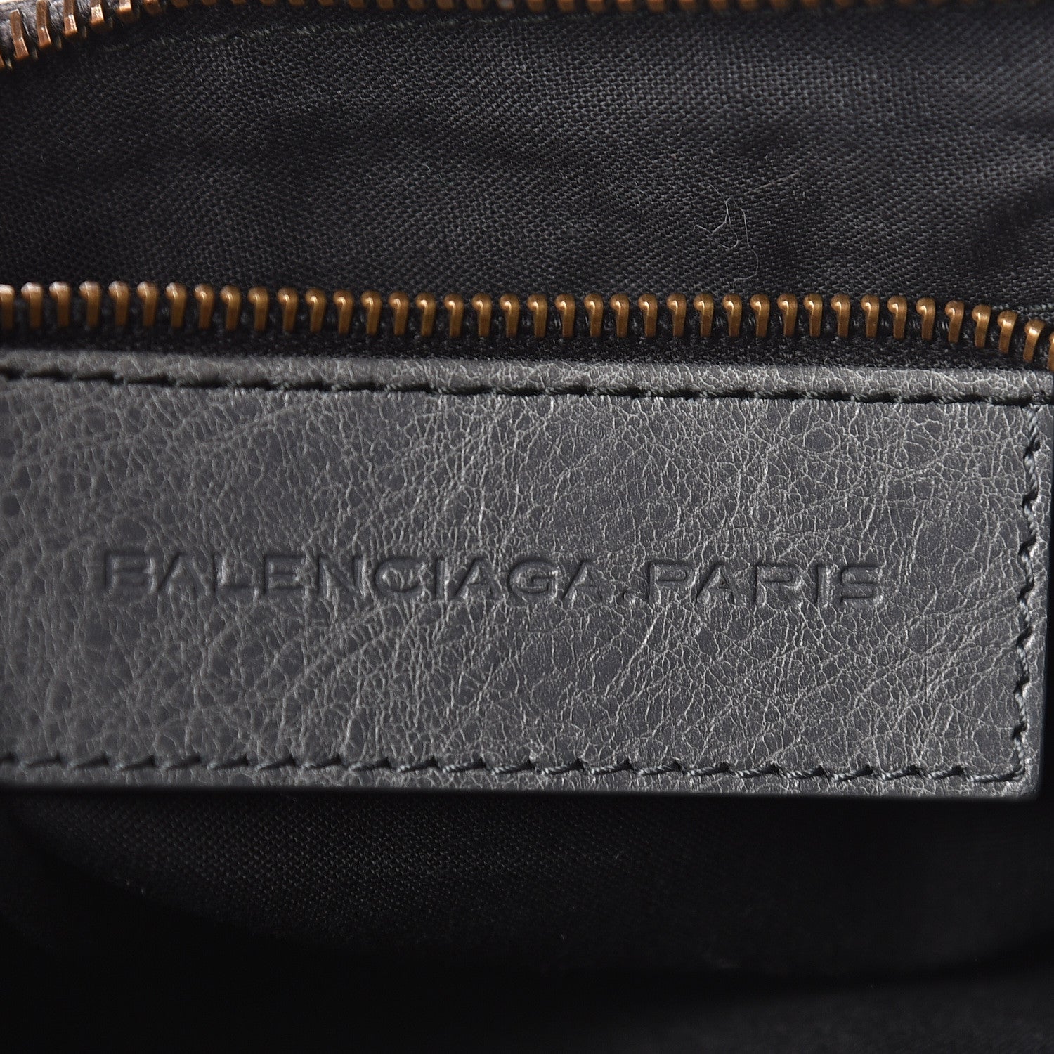 Balenciaga Agneau Classic Hardware Flat Handle Clutch Gris Tarmac 6 of 10