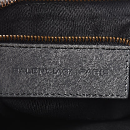 Balenciaga Agneau Classic Hardware Flat Handle Clutch Gris Tarmac 6 of 10