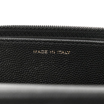 Chanel Caviar Camellia Embossed Wallet On Chain WOC Black 7 of 12