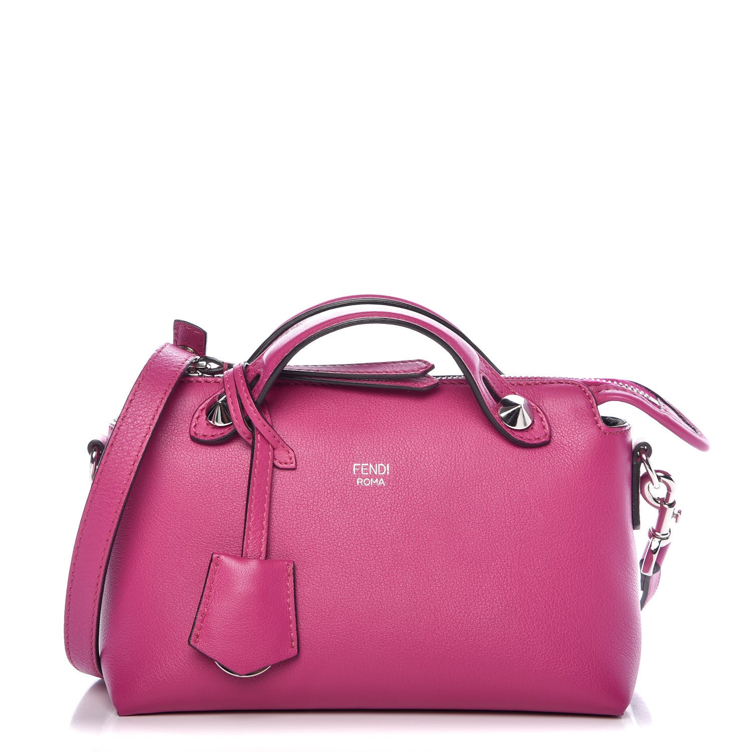 Fendi Vitello Dolce Mini By The Way Boston Bag Magenta 1 of 7