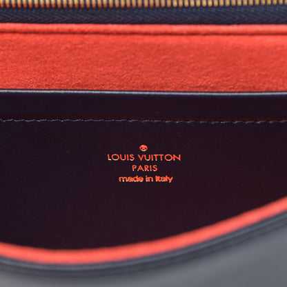 Louis Vuitton Lambskin Embossed Monogram LV Garden Pochette Coussin Navy 6 of 10
