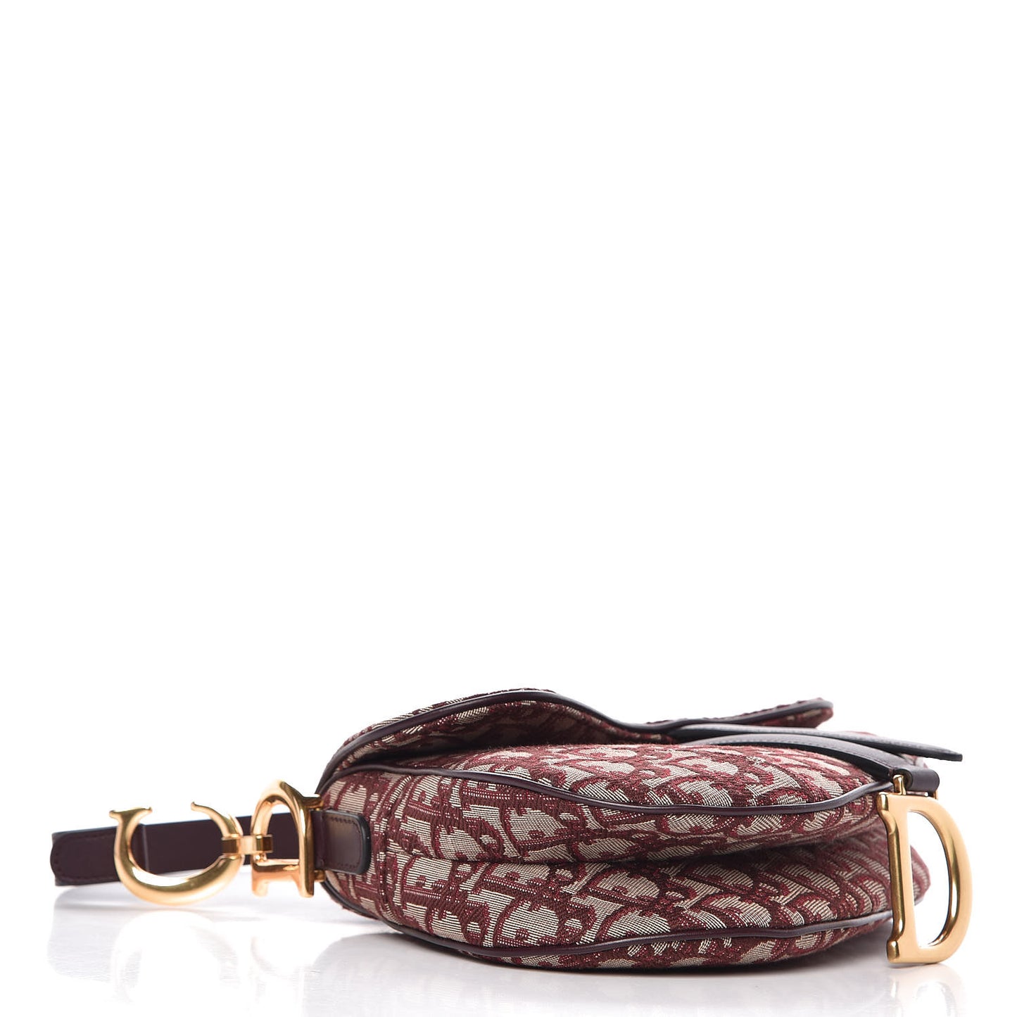 Oblique Saddle Bag Burgundy