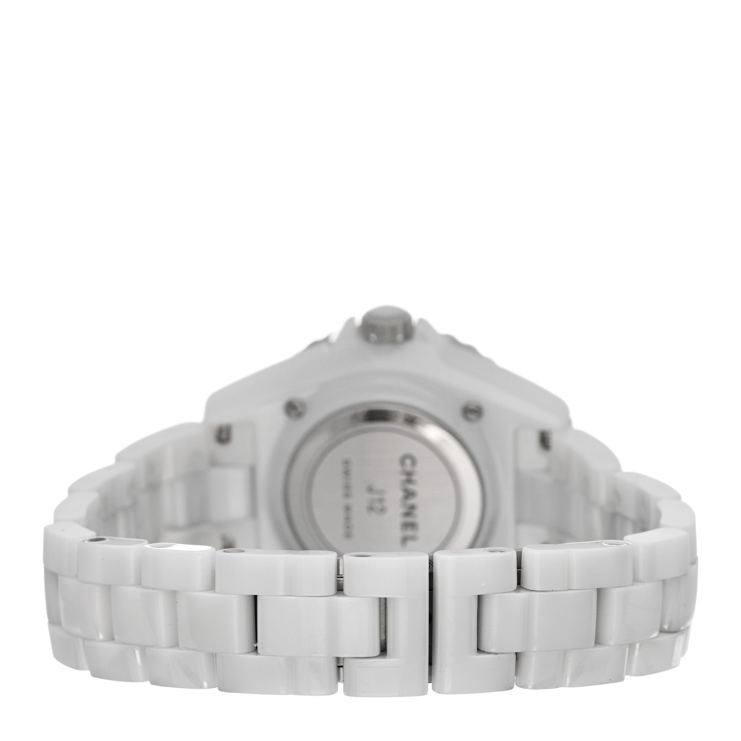 Chanel Stainless Steel Ceramic 33mm J12 Quartz Watch White 3 of 5