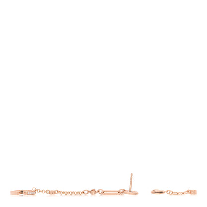 Hermes 18K Rose Gold Diamond Chaine d'ancre Chaos Right Earring 3 of 5