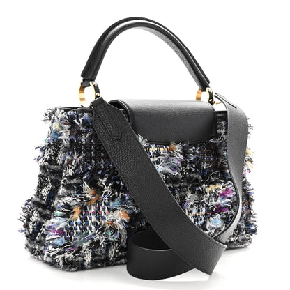 Louis Vuitton Tweed Calfskin Capucines MM Multicolor 3 of 10