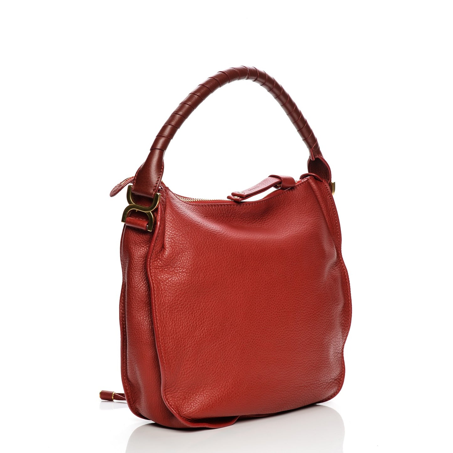 Calfskin Medium Marcie Hobo Holly Berry