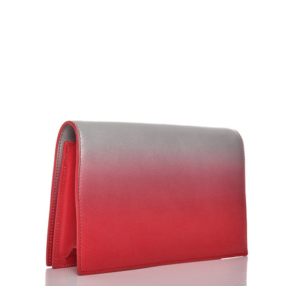 Saint Laurent Soft Calfskin Degrade Small Monogram Clutch Red Flame 3 of 8