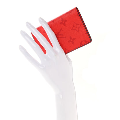 Louis Vuitton Taigarama Pocket Organizer NM Fire Red 2 of 8
