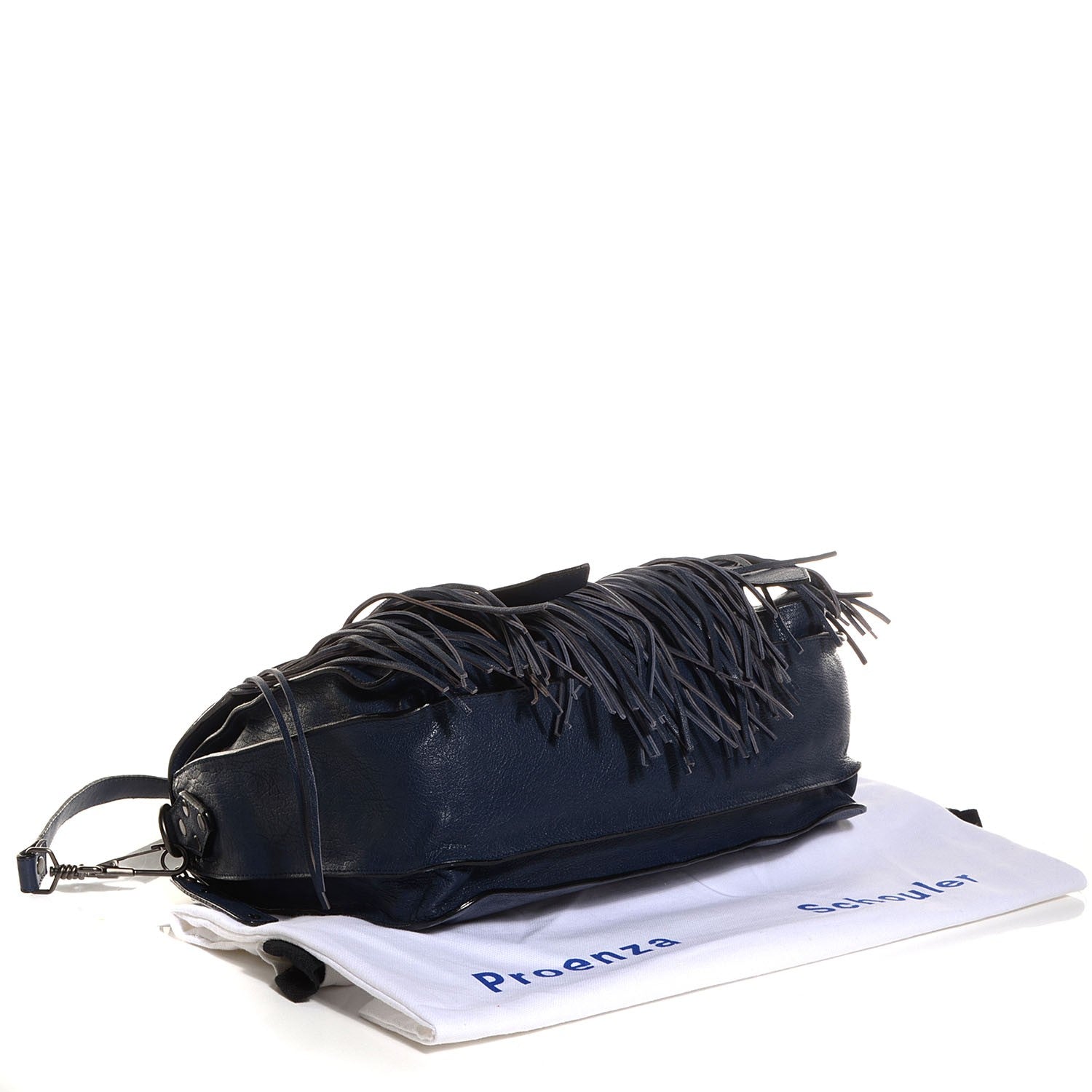 Proenza Schouler Lambskin Fringe Medium PS1 Satchel Midnight 4 of 12