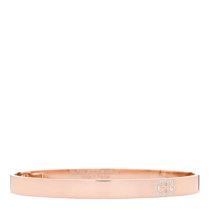 Hermes 18K Rose Gold Diamond PM H D'Ancre Bracelet ST 1 of 4