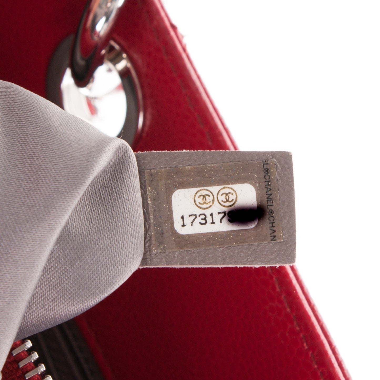 Caviar Quilted Grand Shopping Tote GST Red