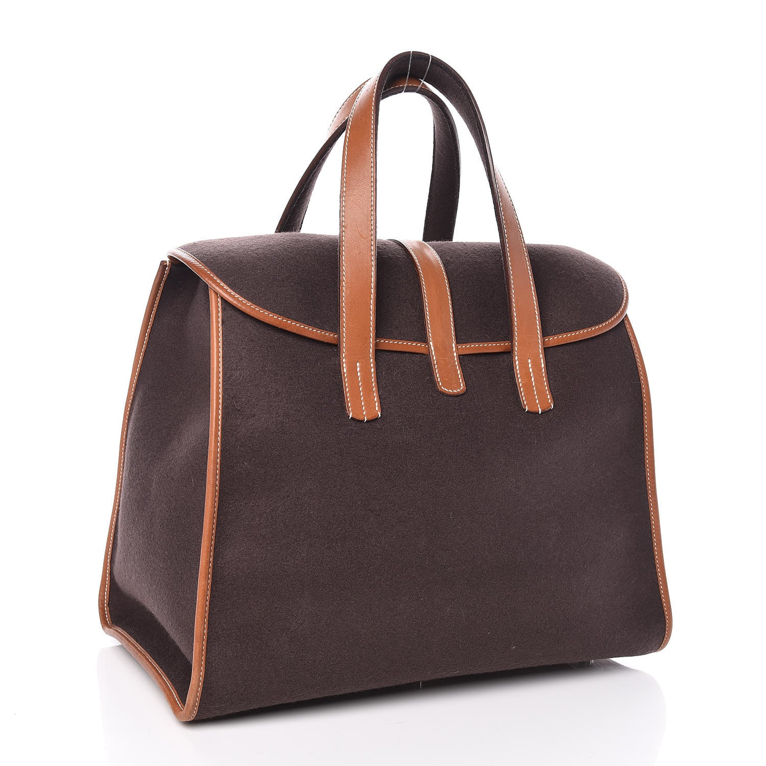 Hermes Felt Barenia Feu2Dou Ebene Gold 3 of 12