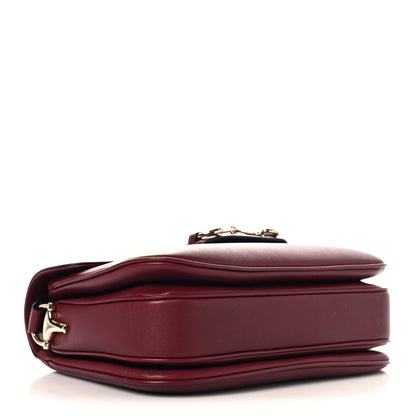 Gucci Arabella Calfskin Horsebit 1955 Soft Small Shoulder Bag Rosso Ancora 4 of 12