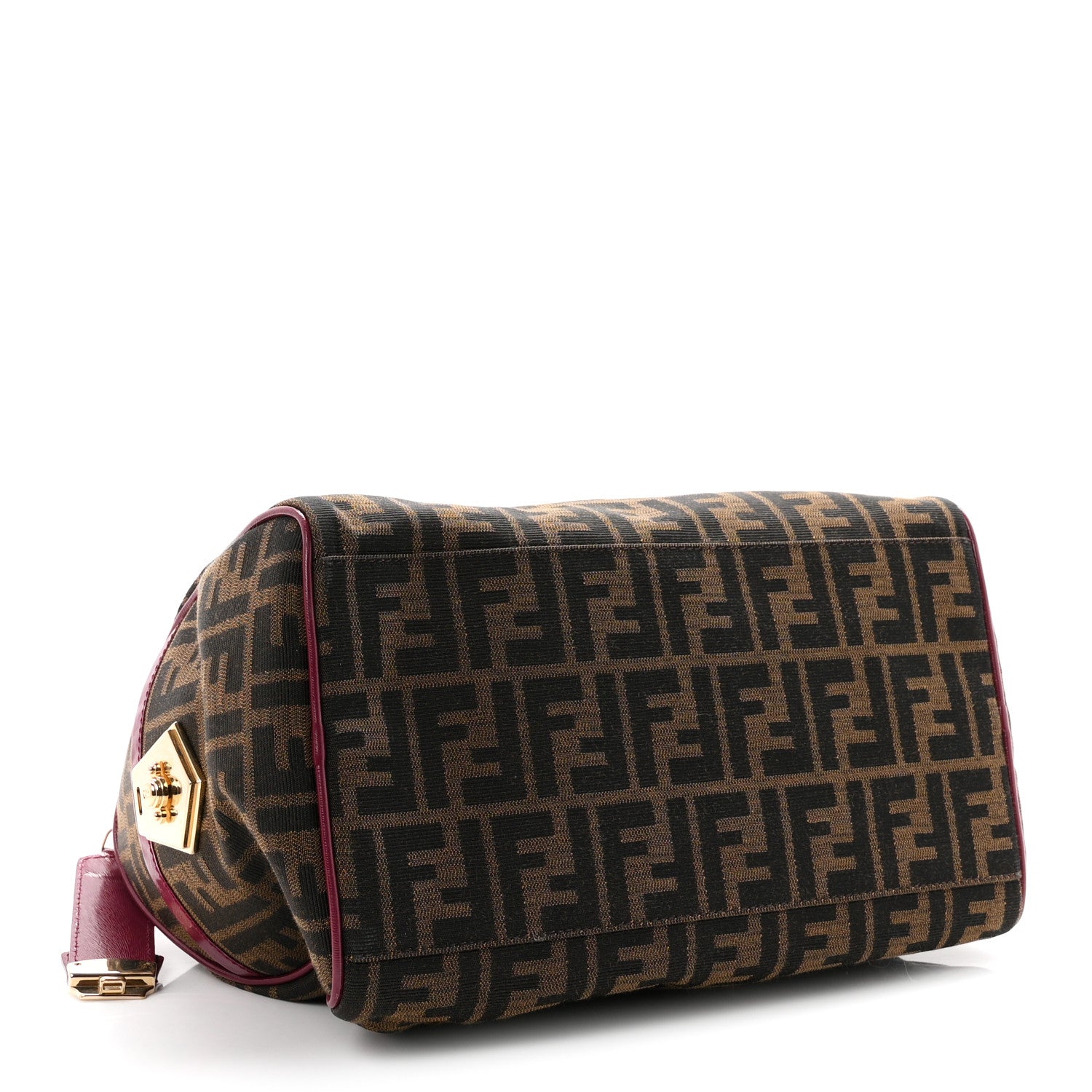 Fendi Zucca Medium Chef Boston Fuchsia 3 of 9