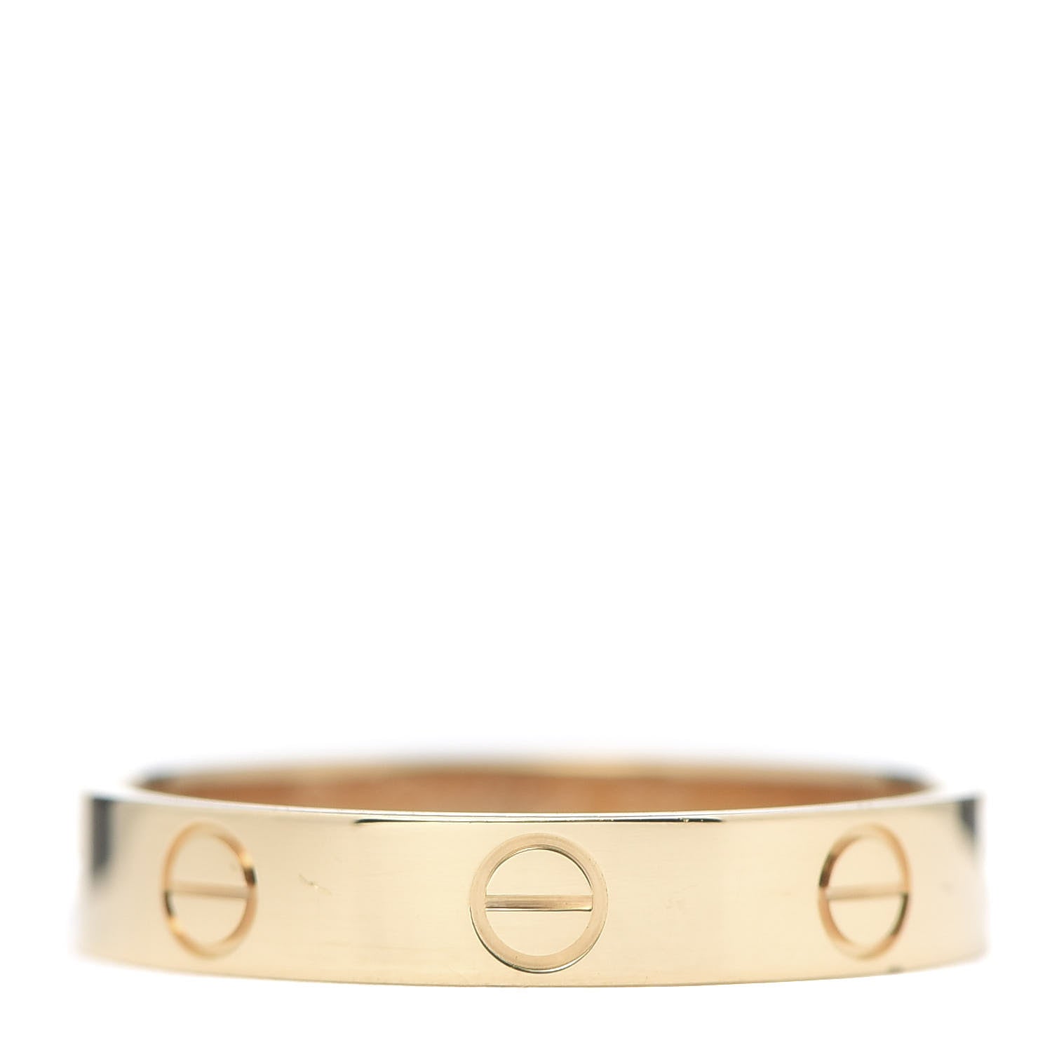 Cartier 18K Yellow Gold 3.5mm LOVE Wedding Band Ring 55 7.25 1 of 6