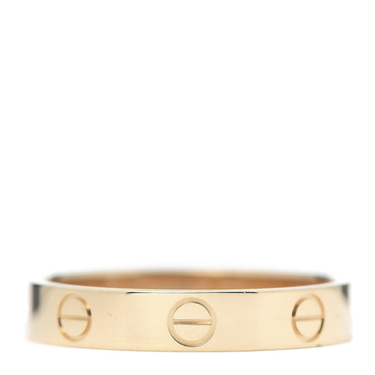 Cartier 18K Yellow Gold 3.5mm LOVE Wedding Band Ring 55 7.25 1 of 6