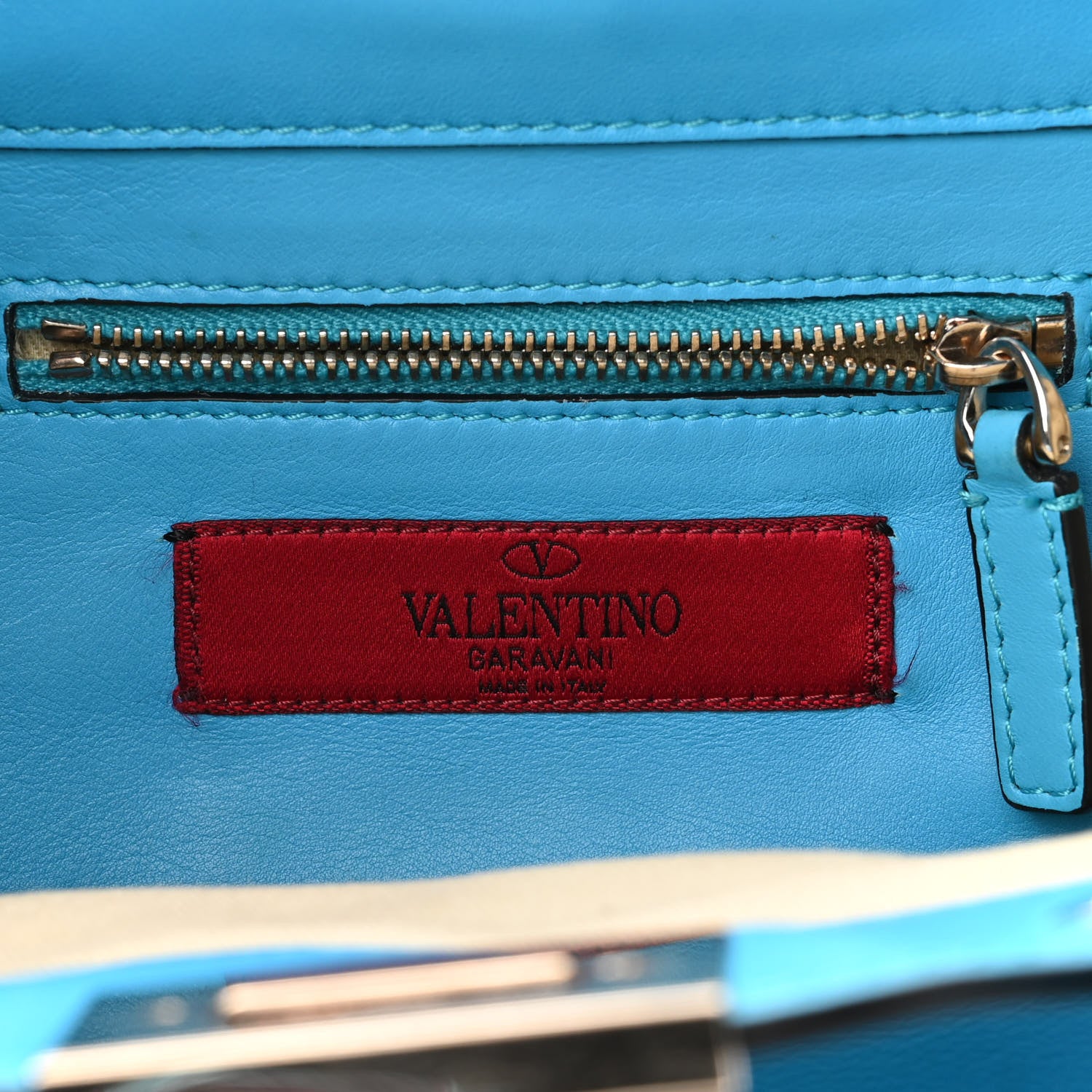 Valentino Garavani Vitello Mini Rockstud Tote Parrot 5 of 9