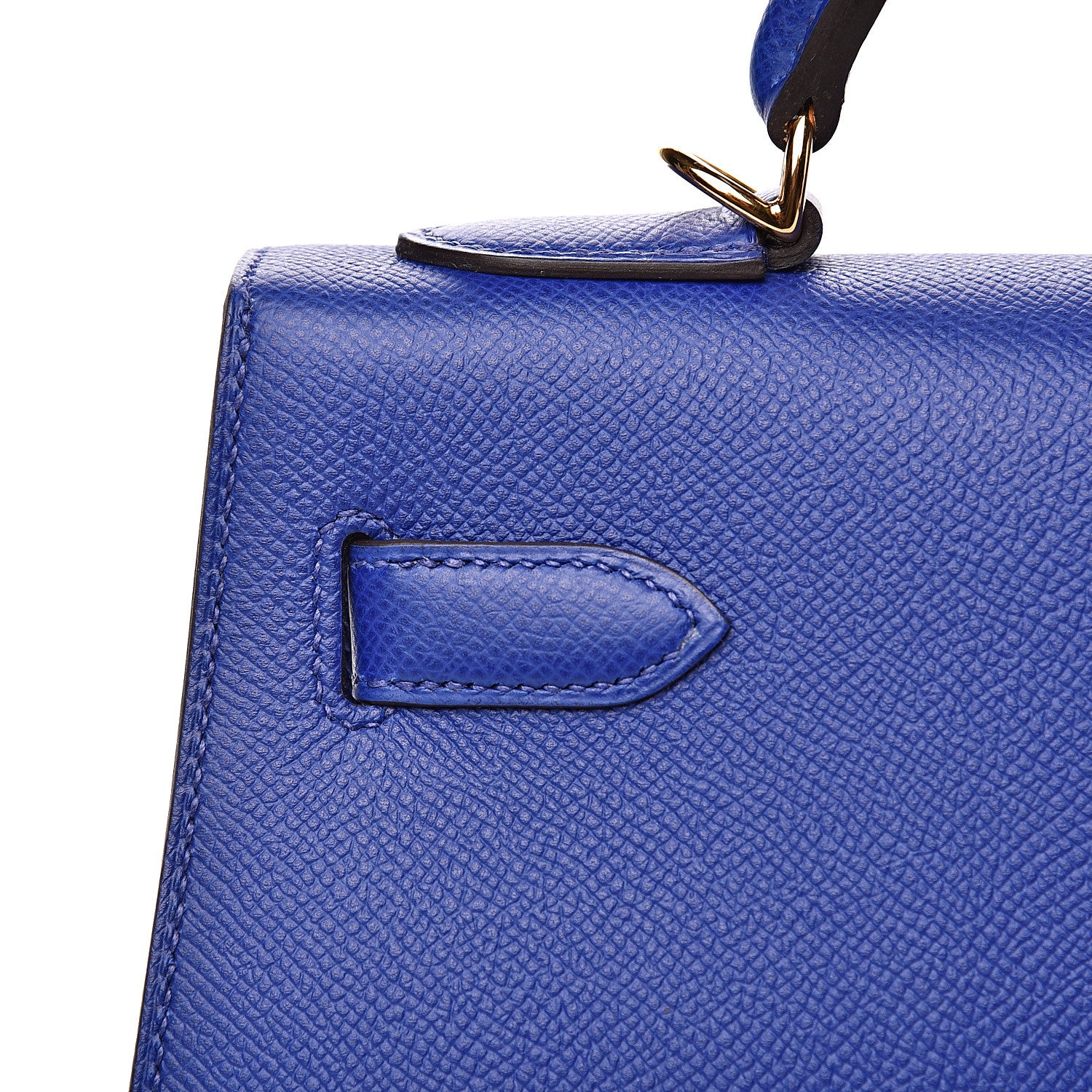 Hermes Epsom Horseshoe Kelly Sellier 32 Bleu Electrique Rose Sakura 15 of 31