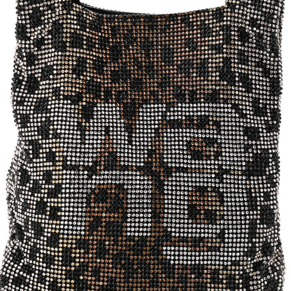 Alexander Wang Crystal Leopard Mini Wanglock Shopper Black Brown 7 of 9