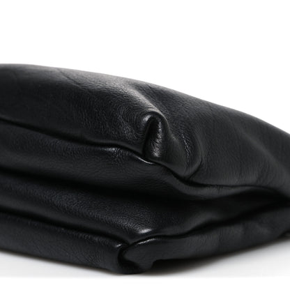 The Row Grained Calfskin Bourse Clutch Black 9 of 9
