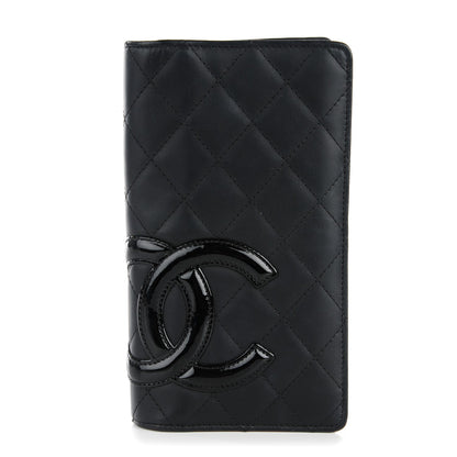 Chanel Calfskin Quilted Cambon Yen Wallet Black 1 of 8