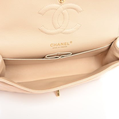 Chanel Caviar Quilted Medium Double Flap Beige Clair 5 of 9