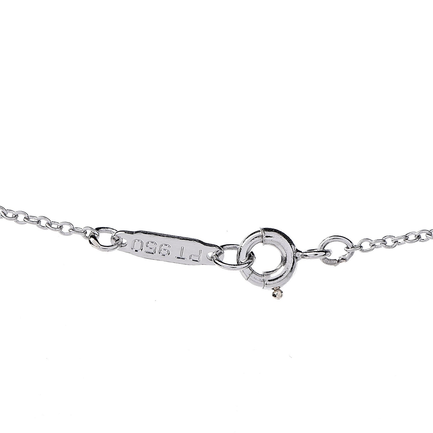 Platinum Diamond Small Cross Pendant Necklace
