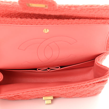 Chanel Wool Tweed Quilted 2.55 Reissue 225 Flap Coral 4 of 9