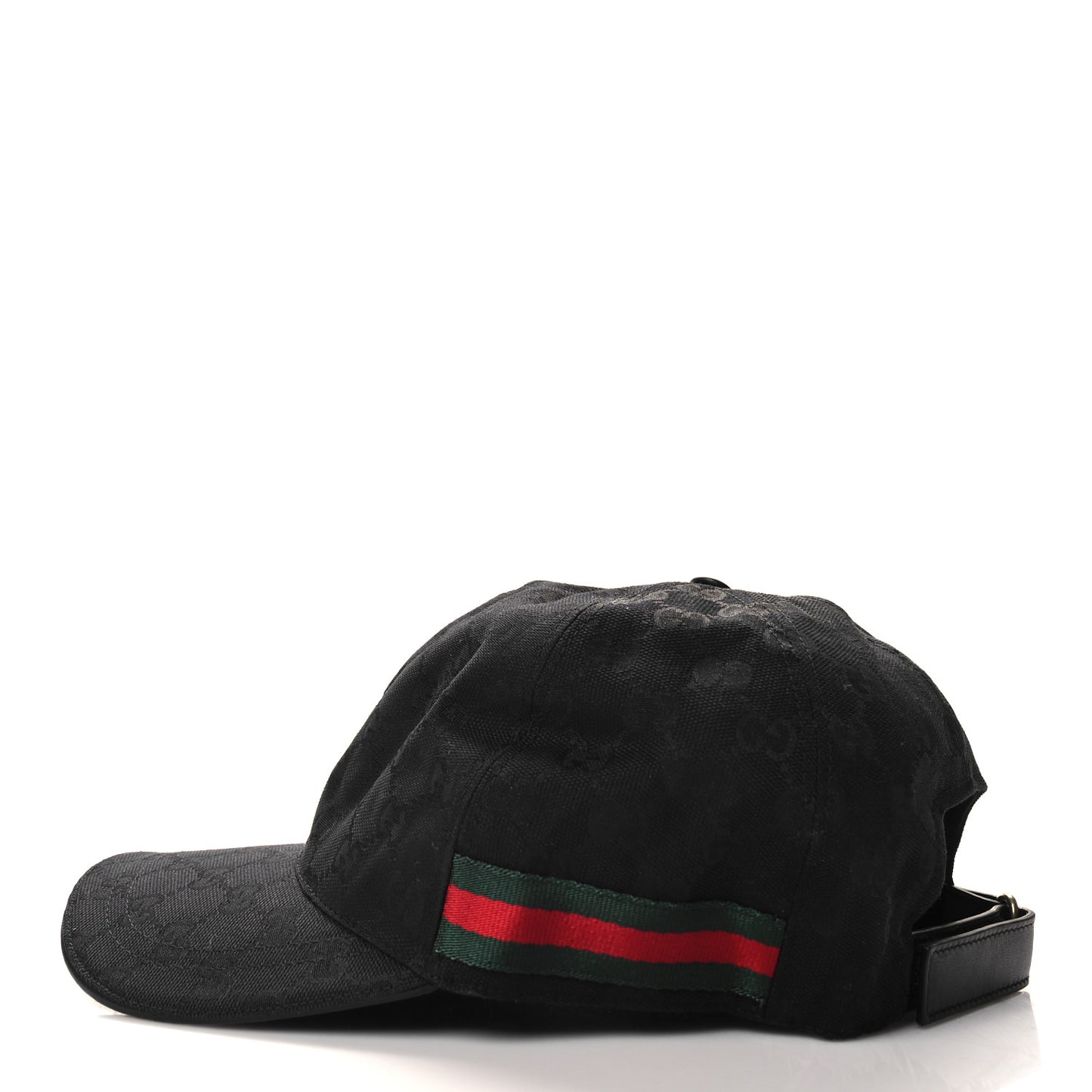 Monogram Web Baseball Hat M Black