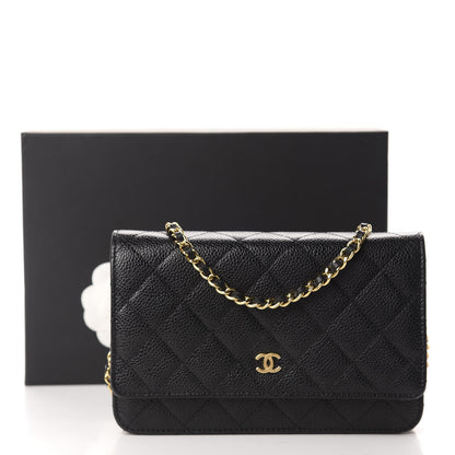 Chanel Caviar Quilted Wallet On Chain WOC Black 11 of 11