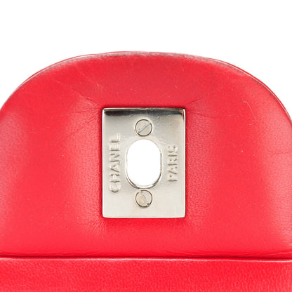 Chanel Patent Quilted Jumbo Double Flap Dark Red 8 of 10