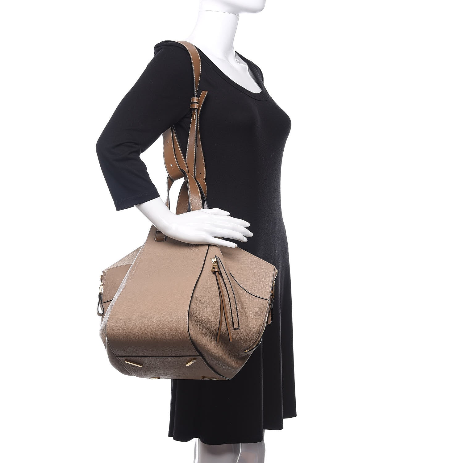 Loewe Calfskin Medium Hammock Shoulder Bag Sand Mink 2 of 10