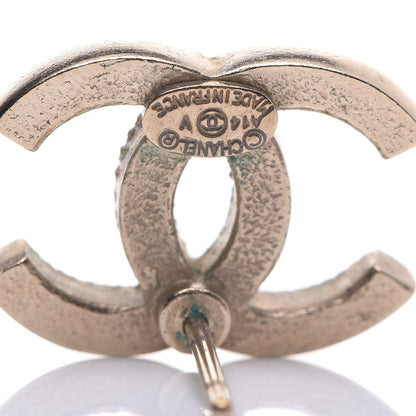 Chanel Crystal CC Earrings Gold 4 of 7